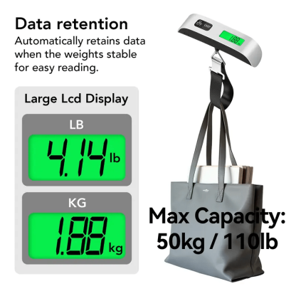🧳 Portable Digital Luggage Scale – Avoid Overweight Fees & Travel Smart! ⚖️✈️ Accurate, Compact & Easy!