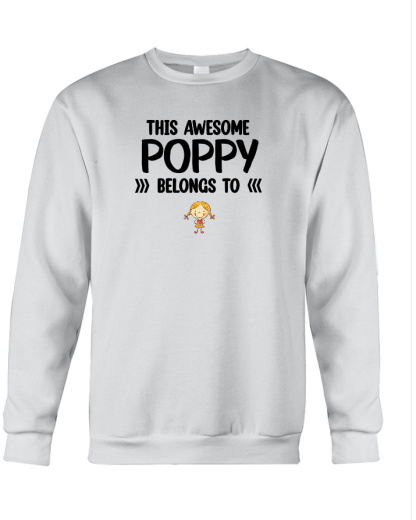 This Awesome Poppy Belongs To, Custom Poppy And Kids, Grandpa Gift TH