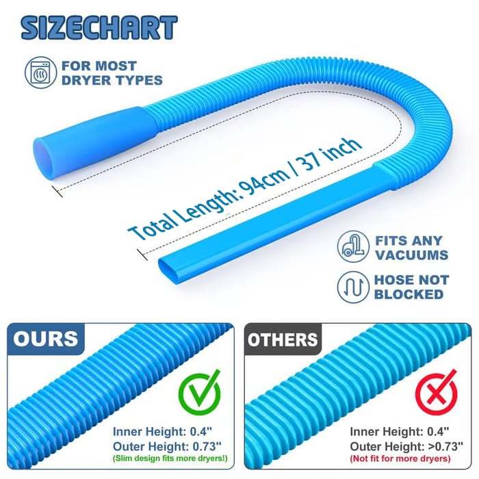 🔥SELLING FAST! ⚡ 70K+ SOLD - Dryer Vent Cleaner Kit