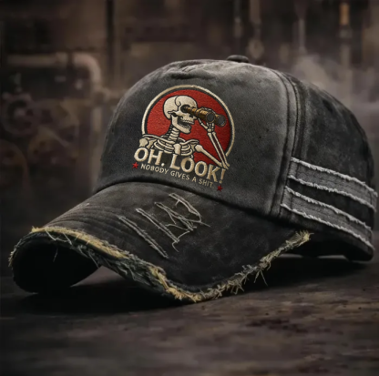 🎉Last Day 50% OFF -Oh, Look! Nobody Gives a” Skeleton Scout Cap
