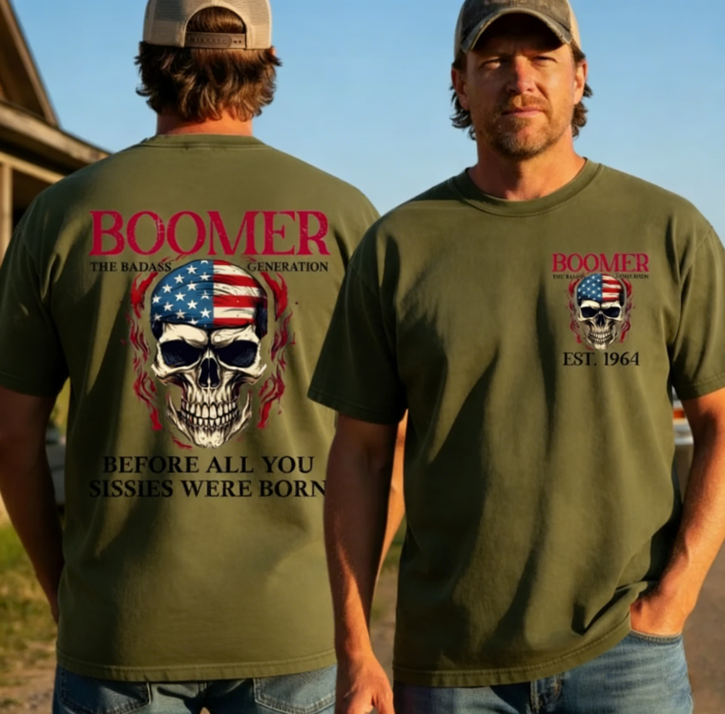 BOOMER The Badass Generation Custom YearOf Birth, Before All You Sissies Were Born T shirt