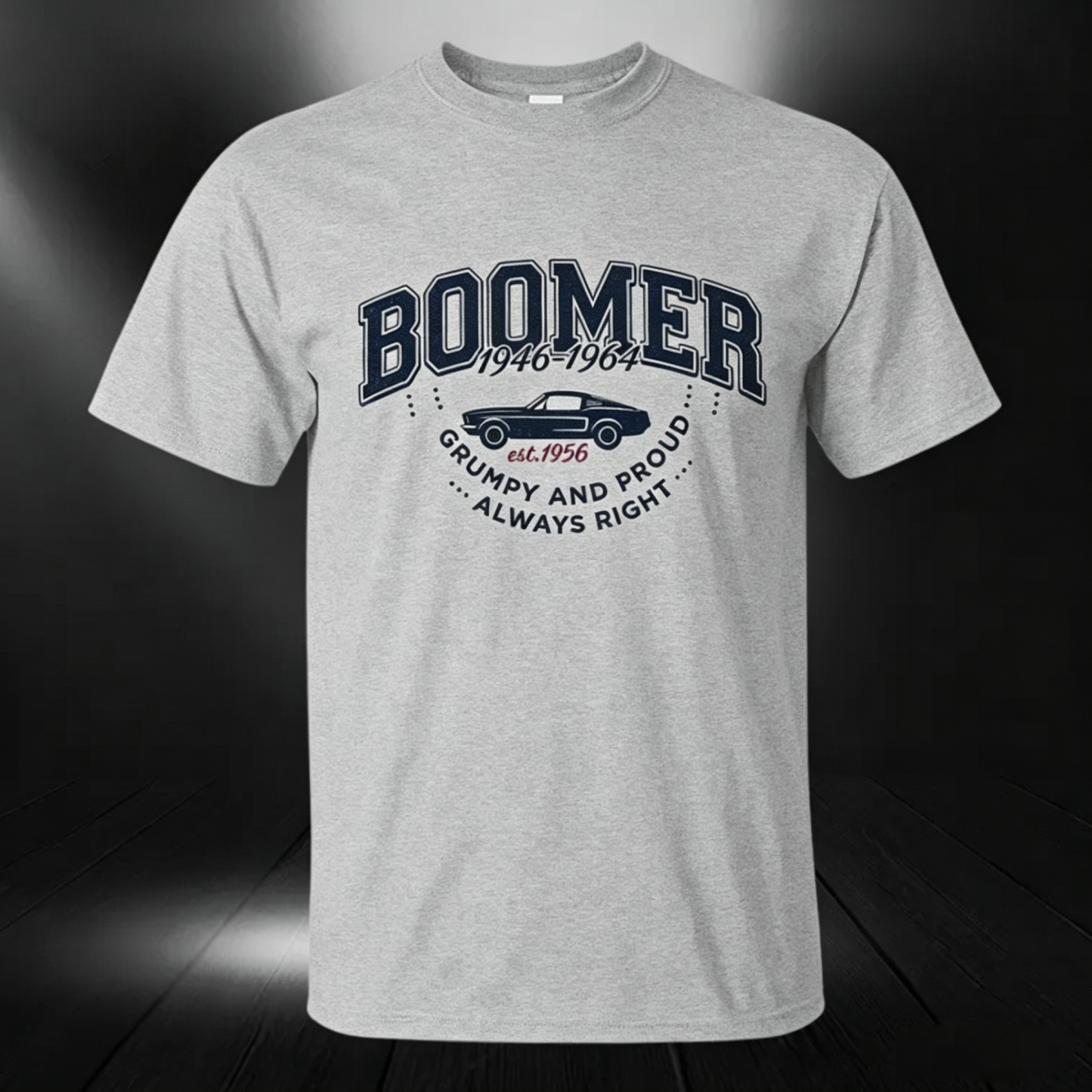 Vintage Boomer "Grumpy and Proud" Graphic Tee, Unisex T-shirt