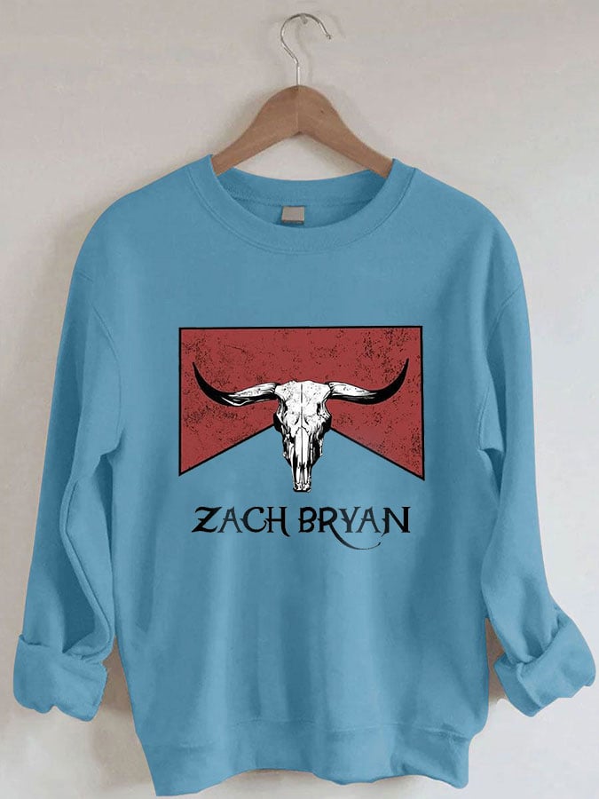 Women's Zach Bryan Print Sweatshirt
