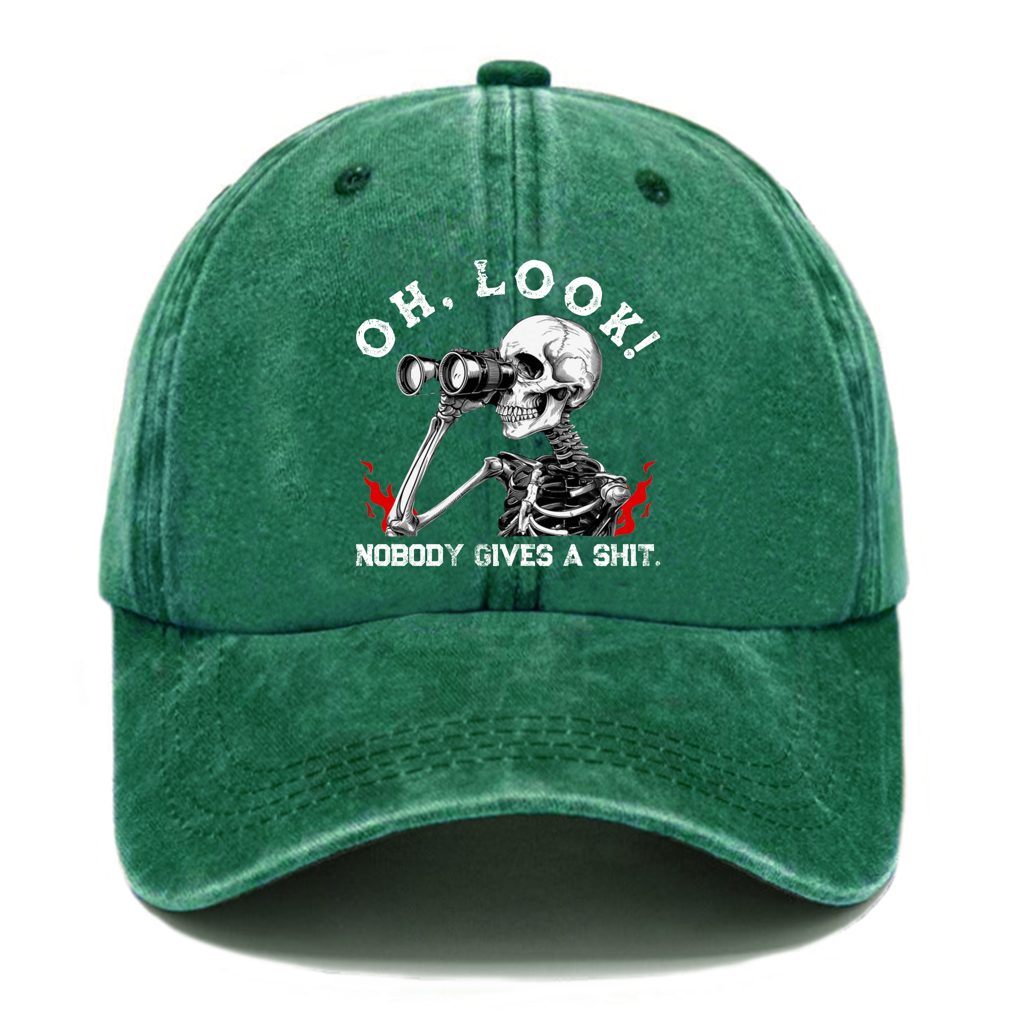 Personalized "Oh Look Nobody Gives A Shit" Custom Washed Baseball Caps