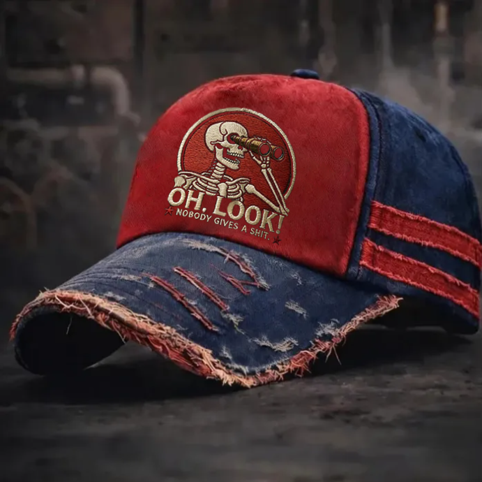 🎉Last Day 50% OFF -Oh, Look! Nobody Gives a” Skeleton Scout Cap