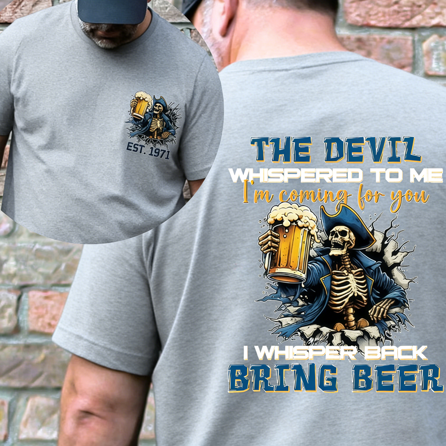 The Devil I'm Coming For You Generation X Shirt, I Whisper Back Bring Beer Gen X Sweatshirt, Hoodie，Custom Year Of Birth Shirt