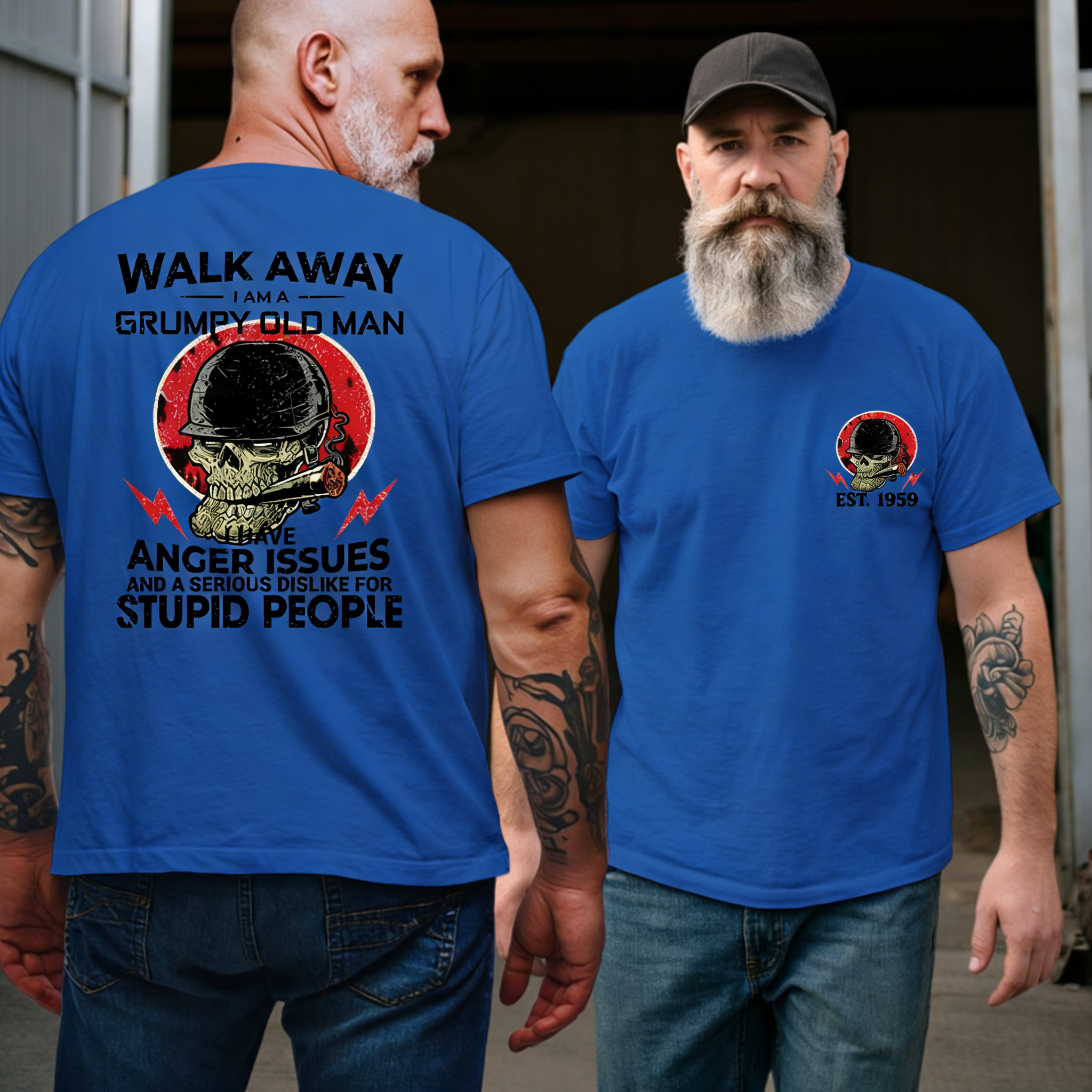 BOOMER T-shirt, Walk Away I Am A Grumpy Old Man T-shirt, Custom Year Of Birth Sweatshirt