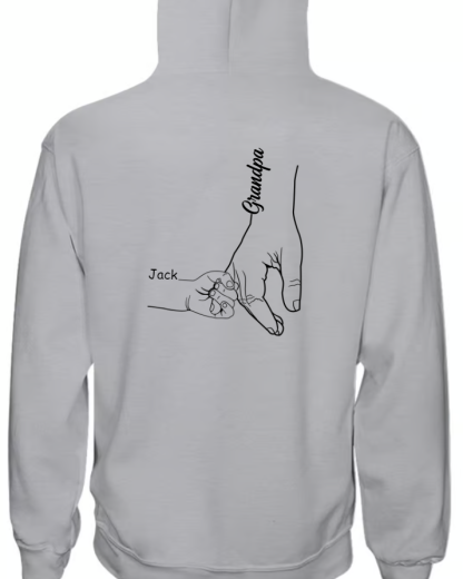 Personalized Grandpa Hand With Grandkids Father's Day 2024