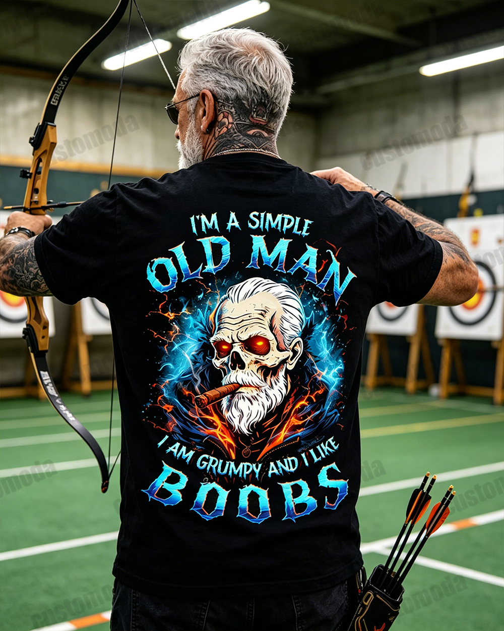 I'm A Simple Old Man I Am Grumpy And I Like Boobs Custom Year Sweatshirt/T-shirt/Hoodie