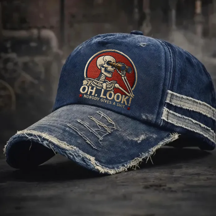 🎉Last Day 50% OFF -Oh, Look! Nobody Gives a” Skeleton Scout Cap