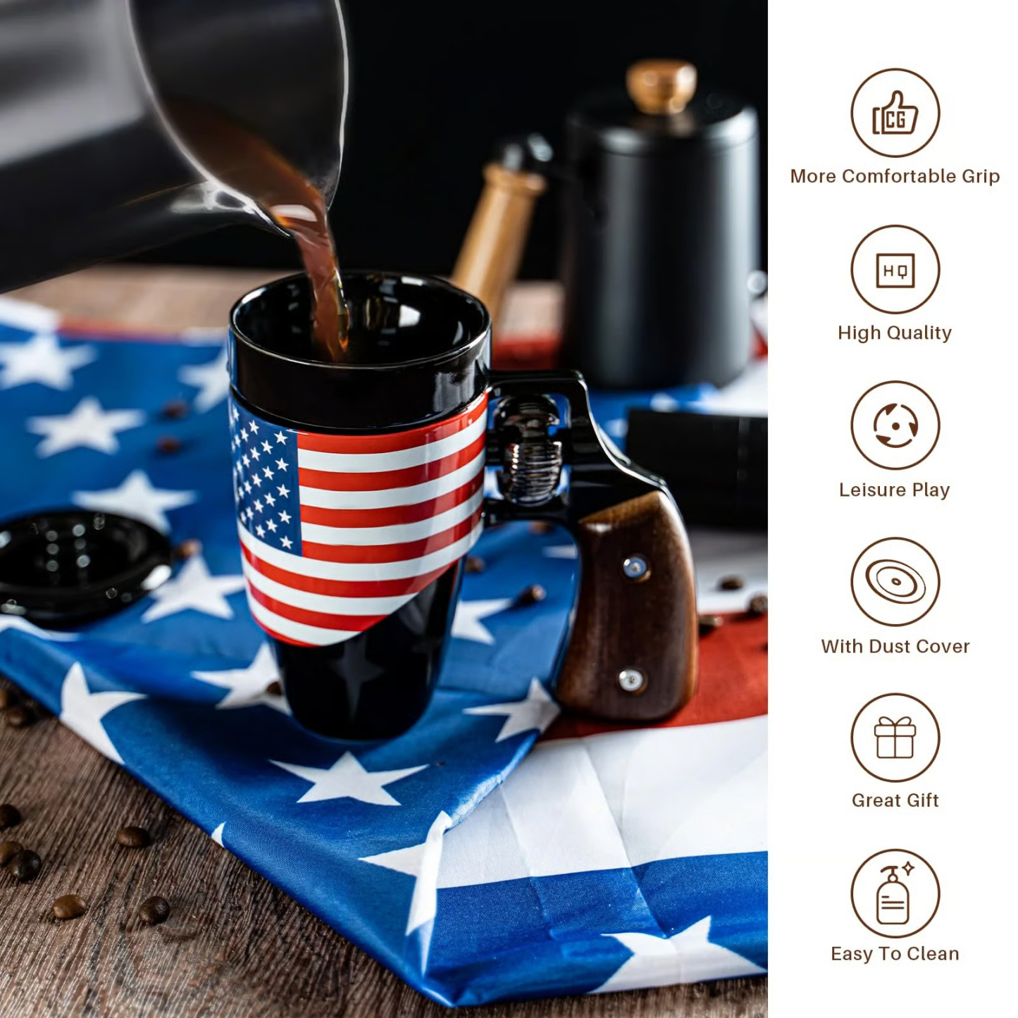 🔥Father's Day 50% OFF☕ Gun Coffee Mugs for Men (16OZ)