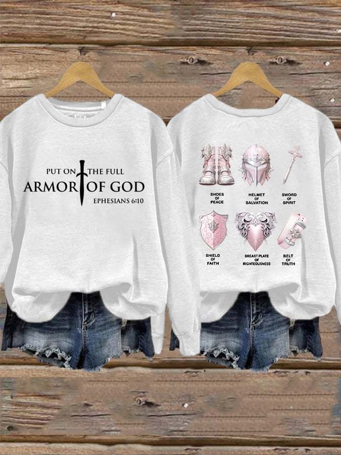 Women's Put On The Full Armor Of God Casual Sweatshirt