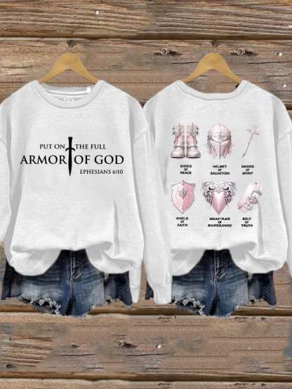Women's Put On The Full Armor Of God Casual Sweatshirt