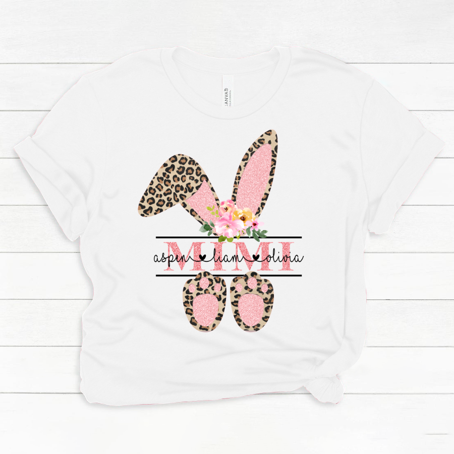 Leopard Bunny Mimi And Kids CL01 Classic Canvas