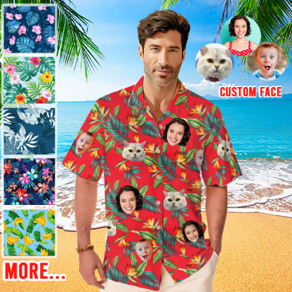 Personalized  Photo Hawaii Shirt Shirt Trip Birthday Gift