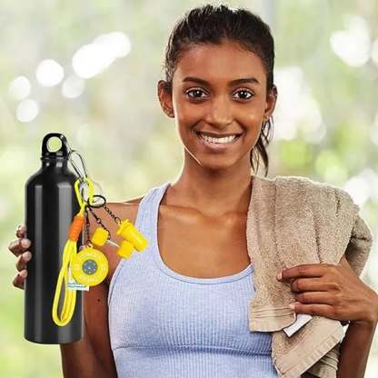 💪 Fitness Keychain Set – Dumbbell, Kettlebell & Weight Plate Pendant