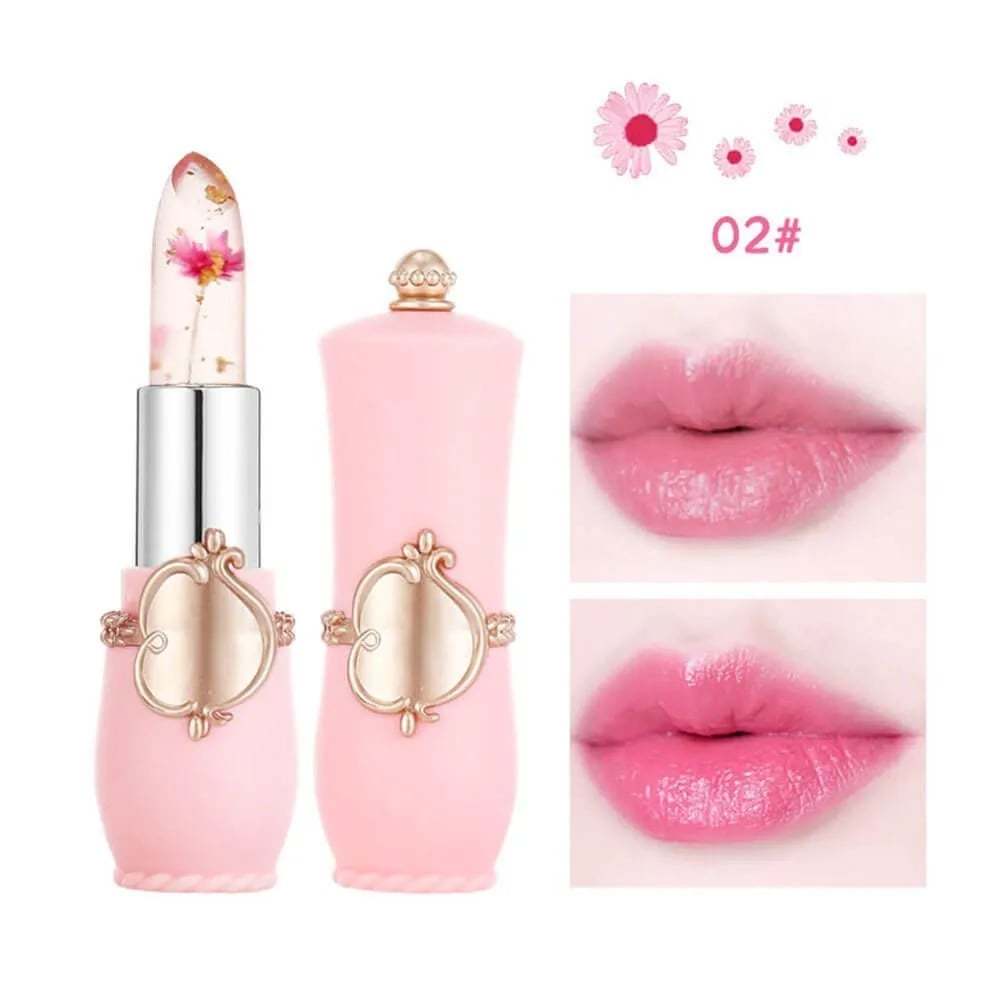 Crystal Jelly Flower Color Changing  Lipstick-✨GIFT🎁