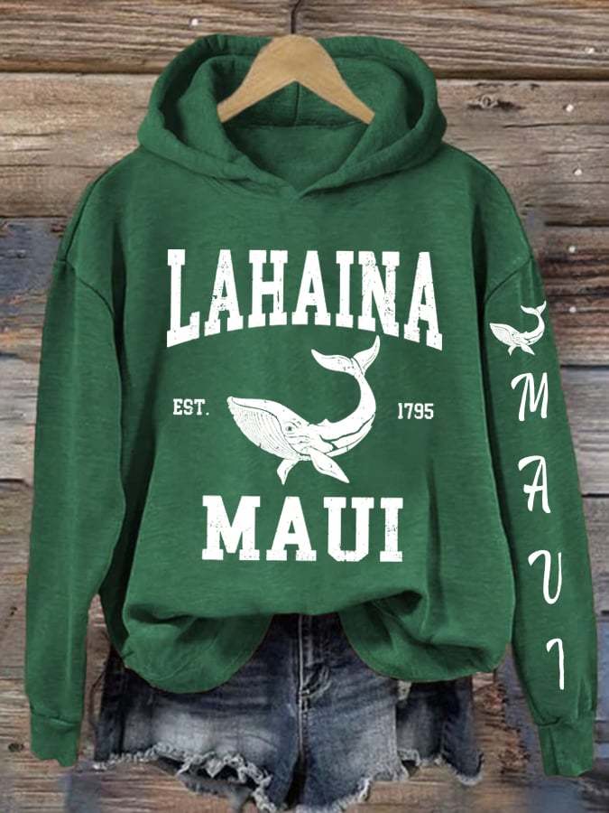 Women'S Lahaina Hawaii  Casual Print Sweatshirt