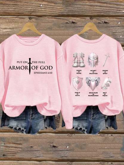 Women's Put On The Full Armor Of God Casual Sweatshirt