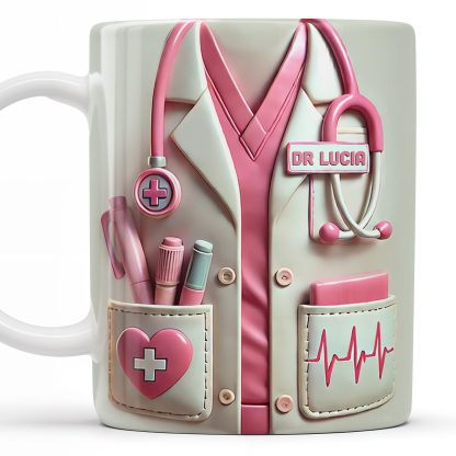 Medical Appreciation Design With Stethoscope - Personalized Coffee Mug - Gift For Medical Professionals