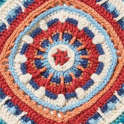 Moroccan Tile Crochet Afghan