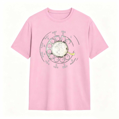 Vintage Rotary Phone Dial Pattern T-Shirt