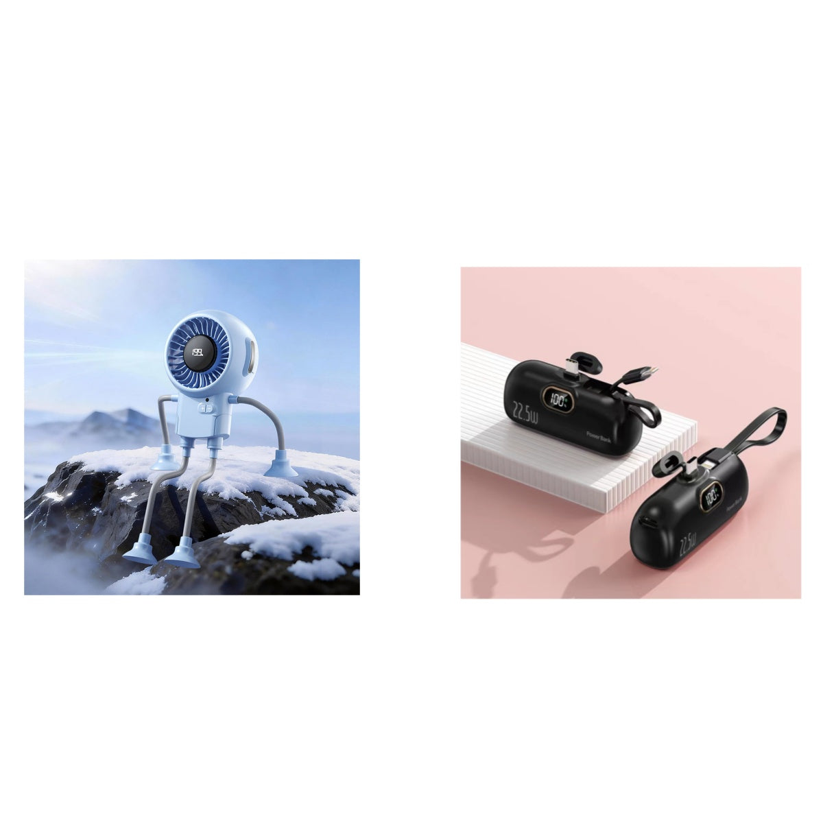 🥳SUMMER HOT SALE 🔥Multi-Functional Robot Fan with Suction Cups