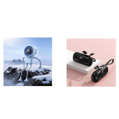 🥳SUMMER HOT SALE 🔥Multi-Functional Robot Fan with Suction Cups