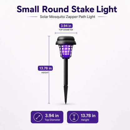 🔥Limited Time 49% Off✨Solar Mosquito Zapper Light – Outdoor Garden Stake Lamp