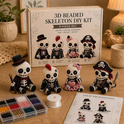🔥Last Day 50% OFF 💀 3D Beaded Skeleton DIY Kit