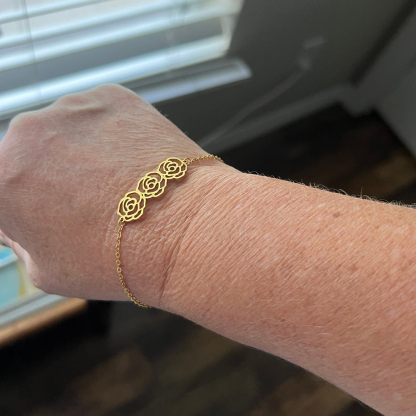 Personalized Mother's Day Dainty Adjustable Birth Flowers Family Jewelry | GC048