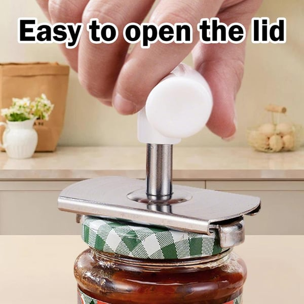🍯 Effortless Jar Opening – ✨ Anti-Slip Grip Jar Opener – For Comfortable, Easy Use Every Time - White