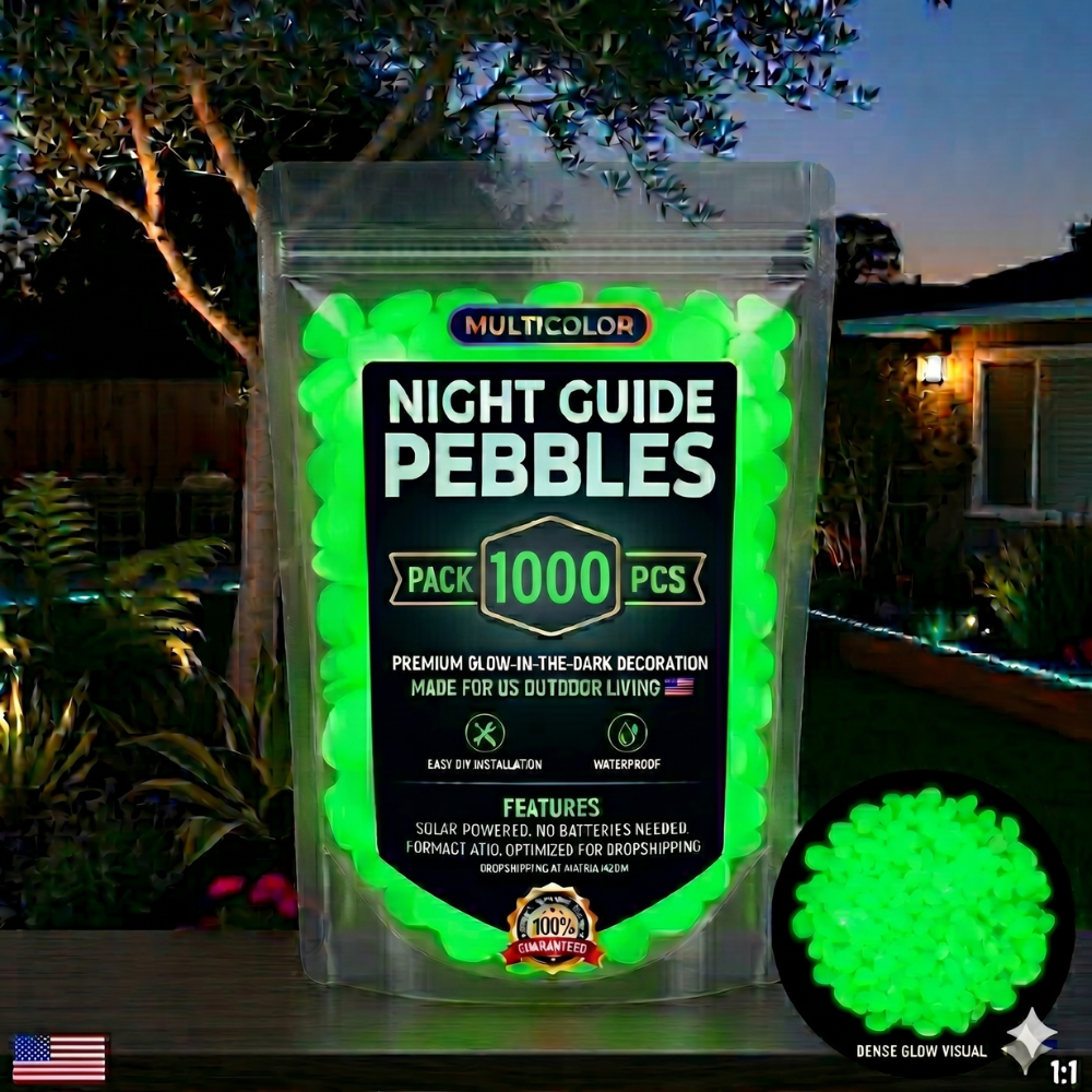 75% OFF💥🌈Colorful Glow-in-the-Dark Garden Stones