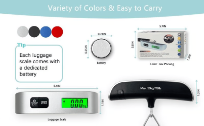 🧳 Portable Digital Luggage Scale – Avoid Overweight Fees & Travel Smart! ⚖️✈️ Accurate, Compact & Easy!