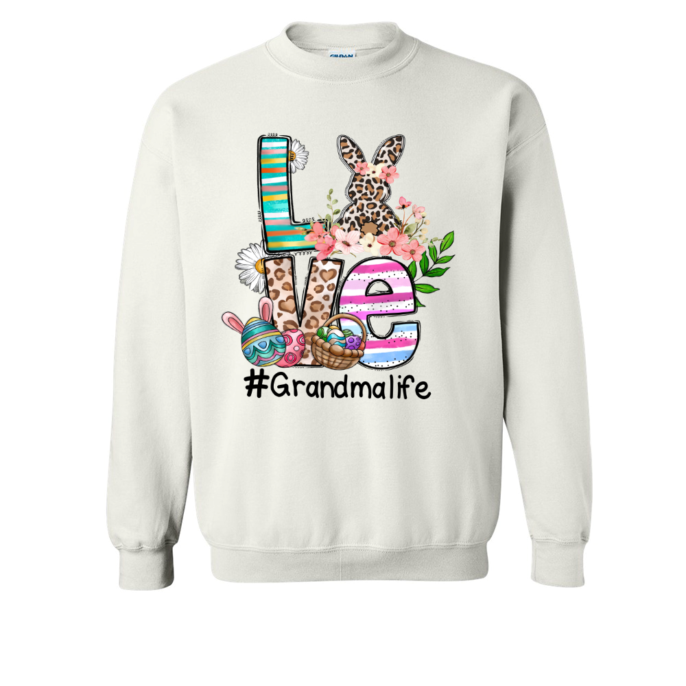 Love Grandma Life Easter Sweatshirt