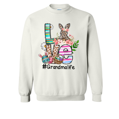 Love Grandma Life Easter Sweatshirt