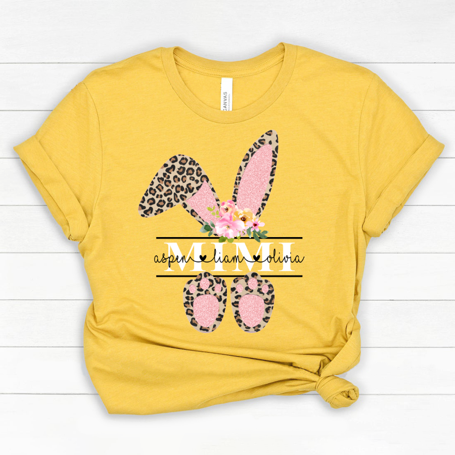 Leopard Bunny Mimi And Kids CL01 Classic Canvas