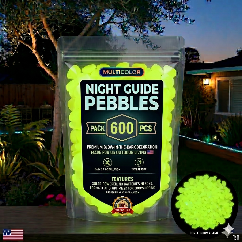 75% OFF💥🌈Colorful Glow-in-the-Dark Garden Stones