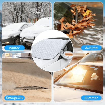 🏆Flash Sale⚡ 50K+ SOLD!🚗4-Layer Magnetic Windshield Cover for Car