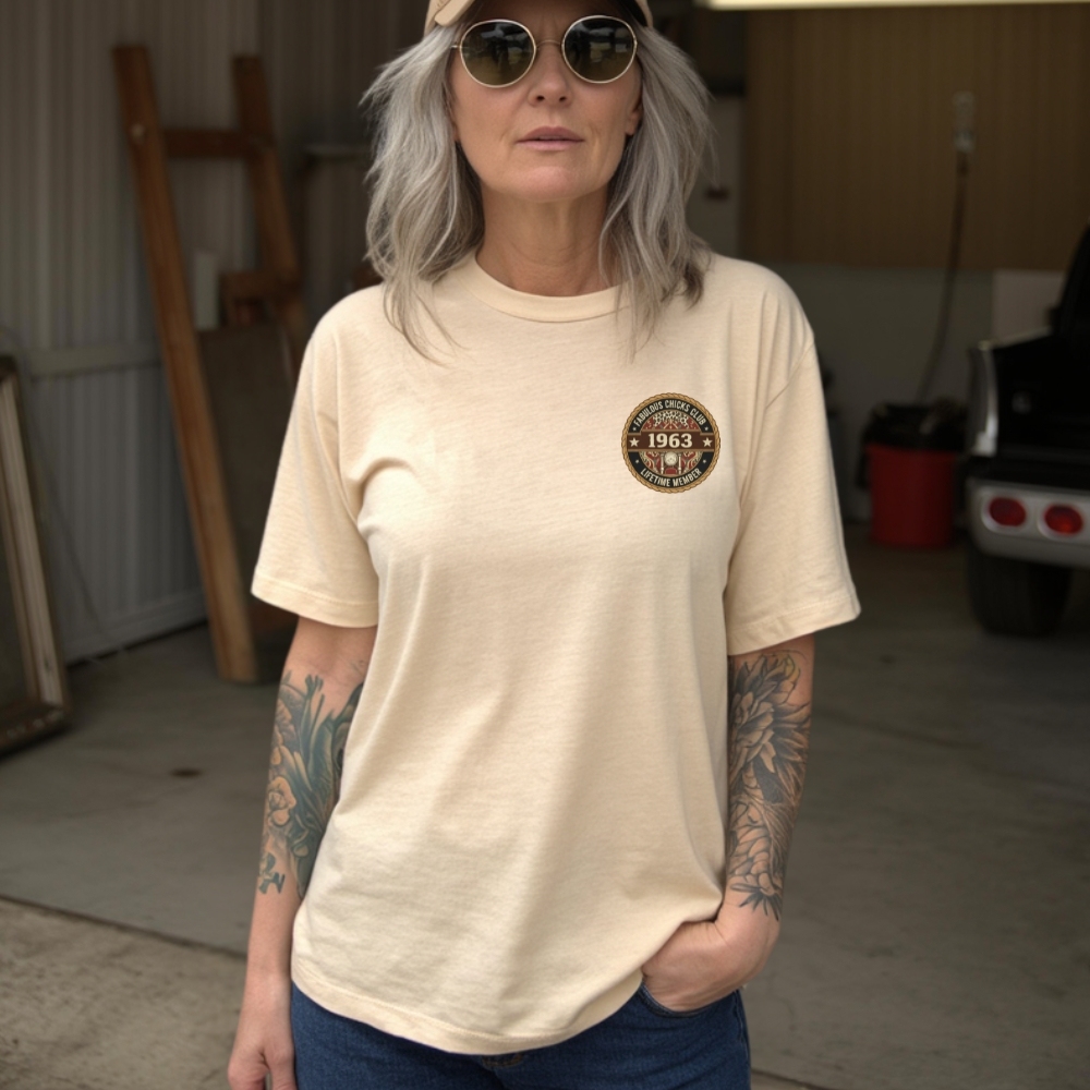 Still Kicking & Fabulous: Lifetime Member Attitude Custom Year Of Birth Women's V-neck long sleeve, V-neck, Sweatshirt, Hoodie