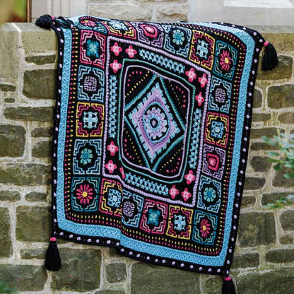 Moroccan Tile Crochet Afghan