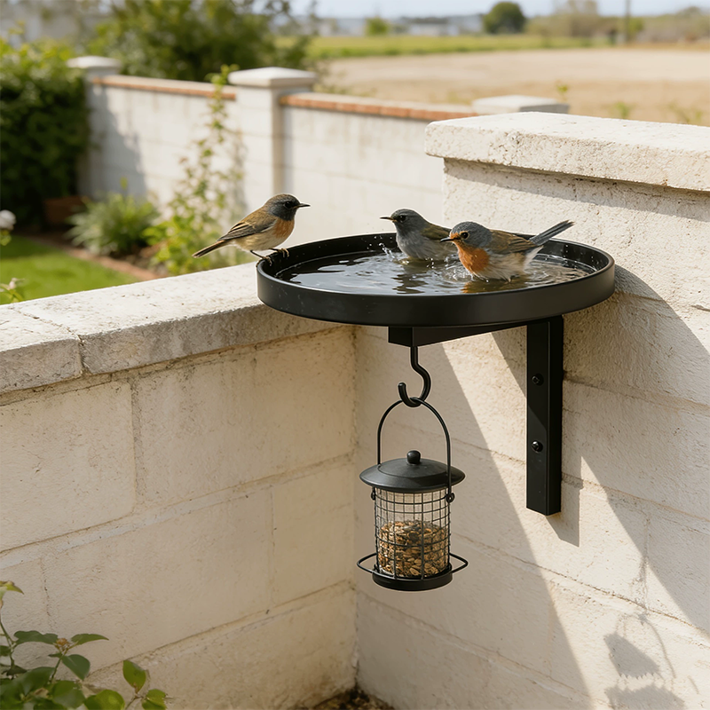 🐦💧 50% OFF! Wall-mounted metal birdbath – winterproof, easy to clean, and ideal for garden, balcony & patio 🌿