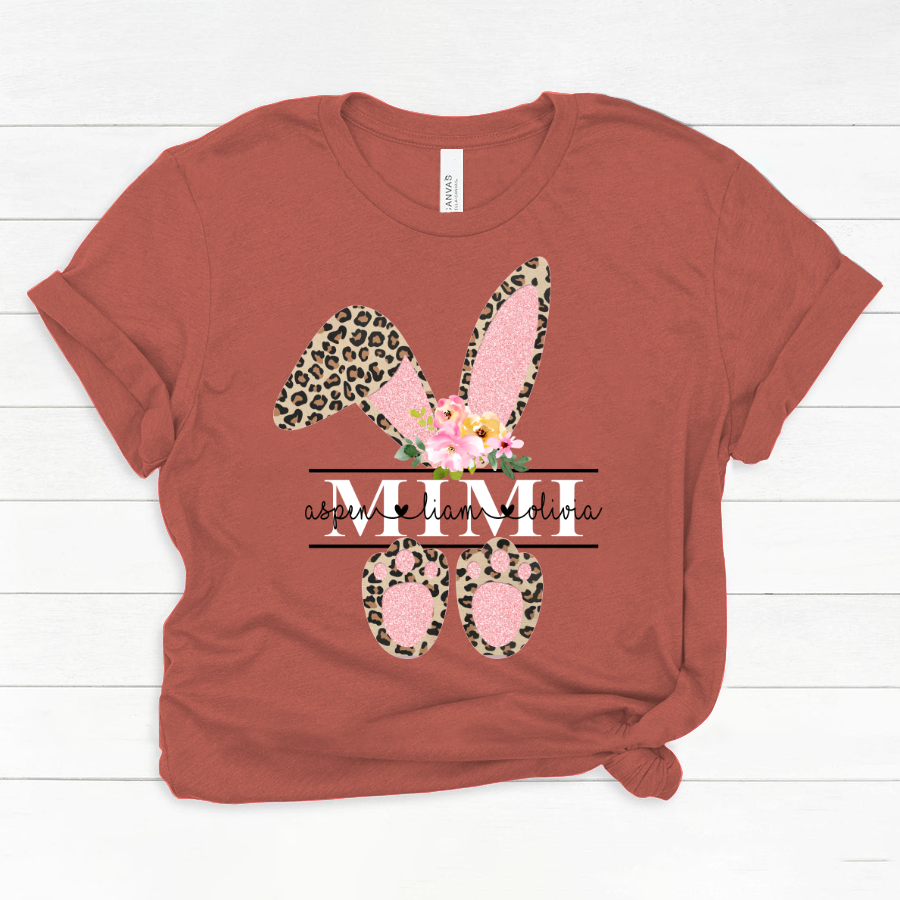 Leopard Bunny Mimi And Kids CL01 Classic Canvas