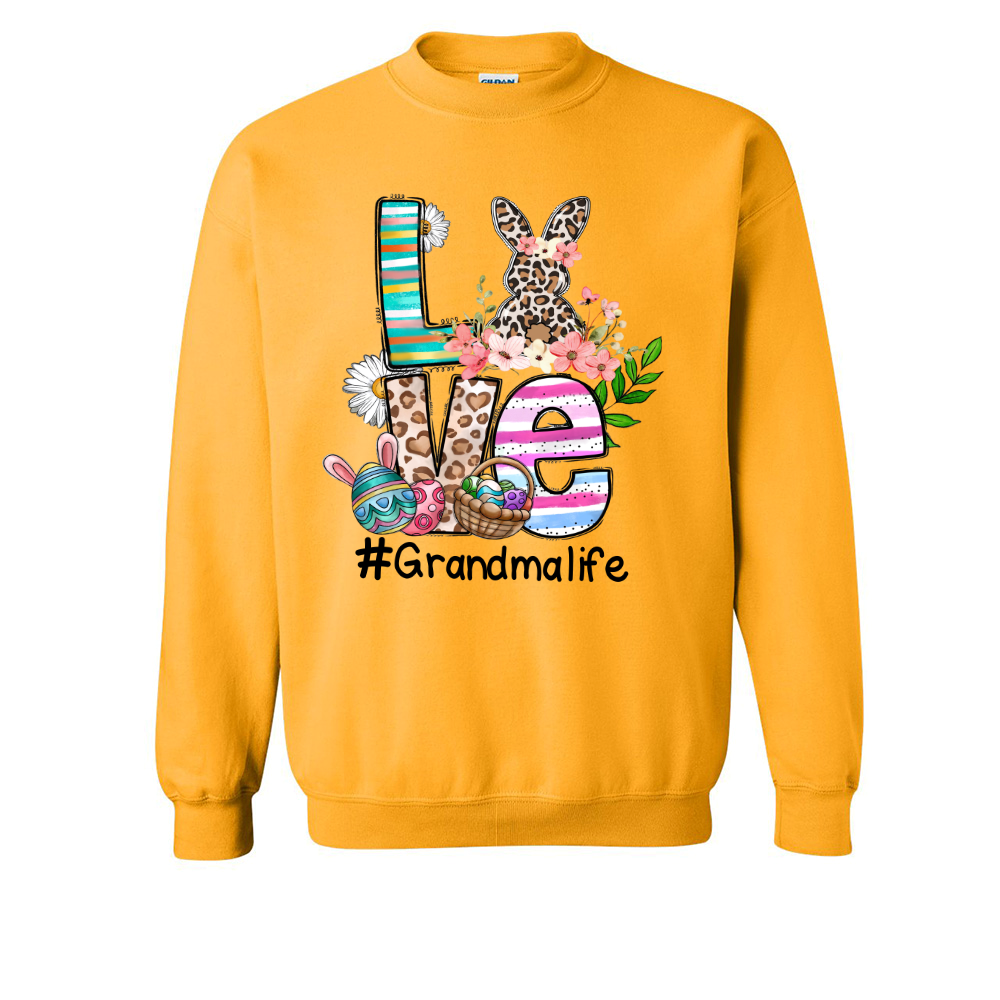 Love Grandma Life Easter Sweatshirt