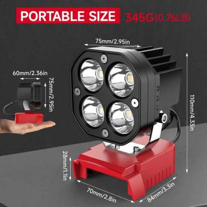 🔥Turn Night Work Into Daylight — Without Buying New Batteries
