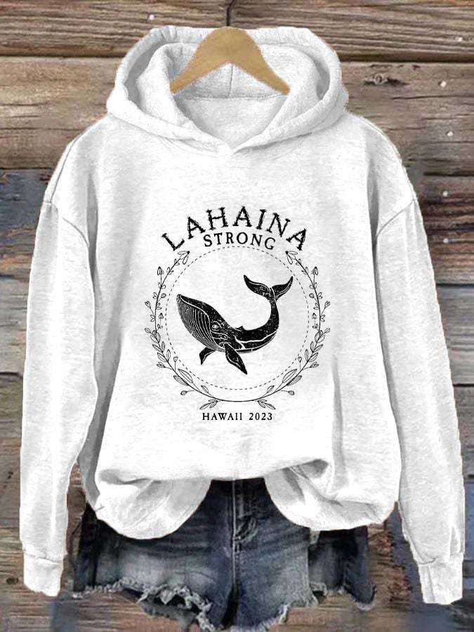 Women's Maui Humpback Whale Casual Hoodie