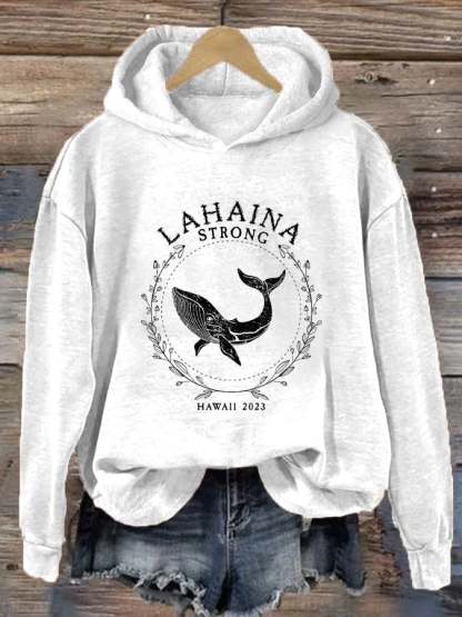 Women's Maui Humpback Whale Casual Hoodie