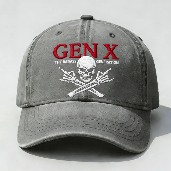 Gen X The Badass Generation Embroidery Cap