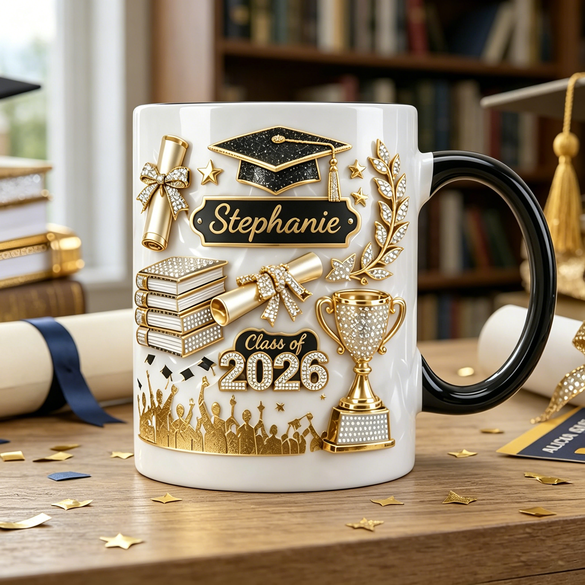 Personalized Graduation Gift 3D Effect Coffee Mug