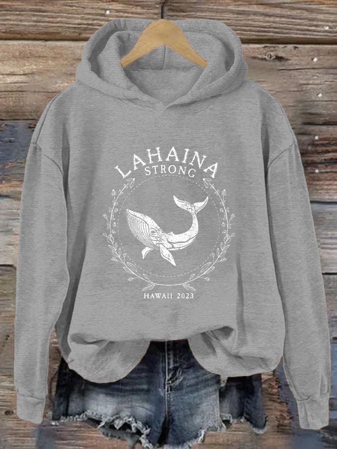 Women's Maui Humpback Whale Casual Hoodie